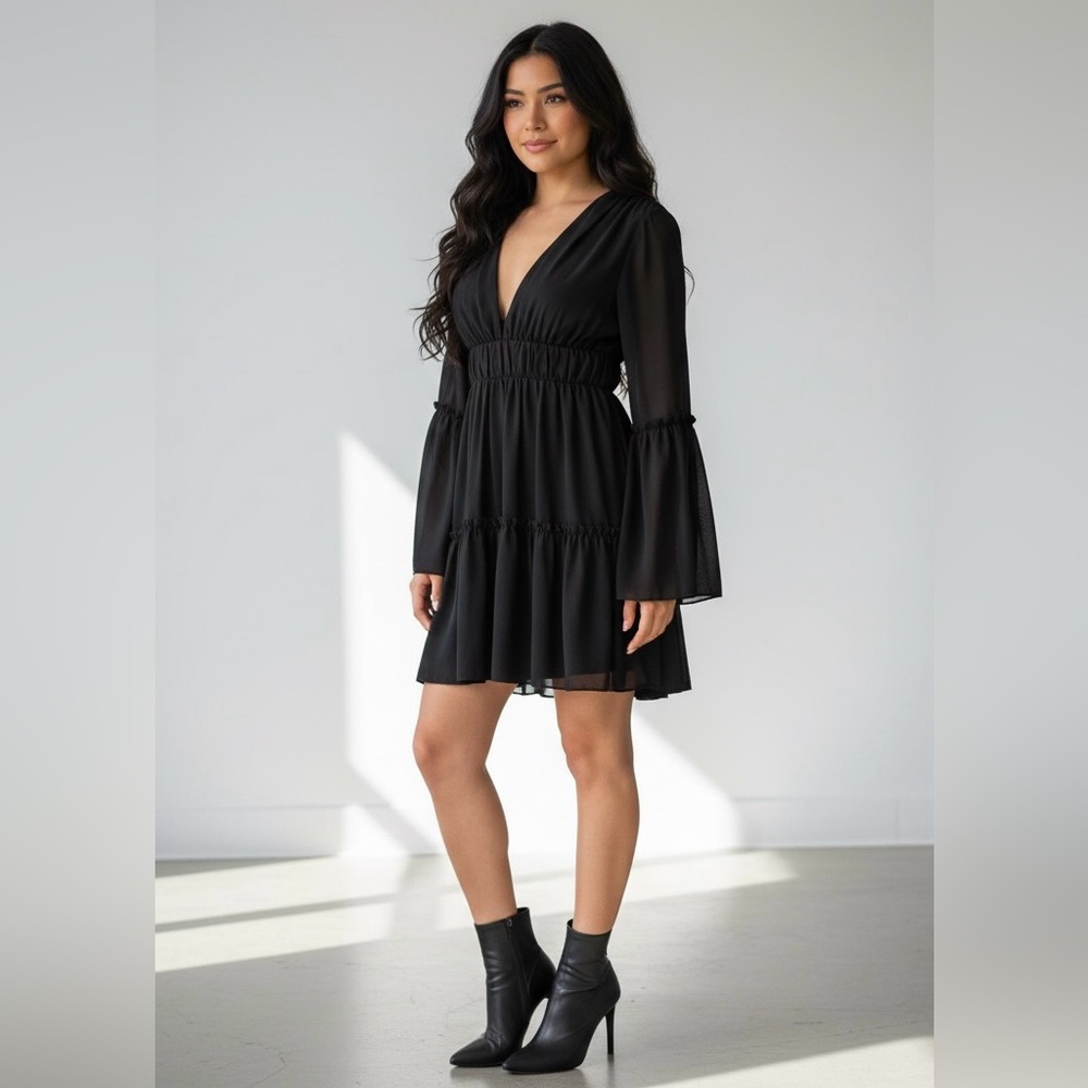 Elegant Black Women's Dress